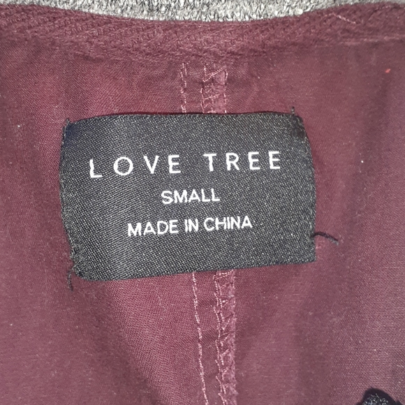 Love Tree Small BURGUNDY Jacket - Picture 4 of 8